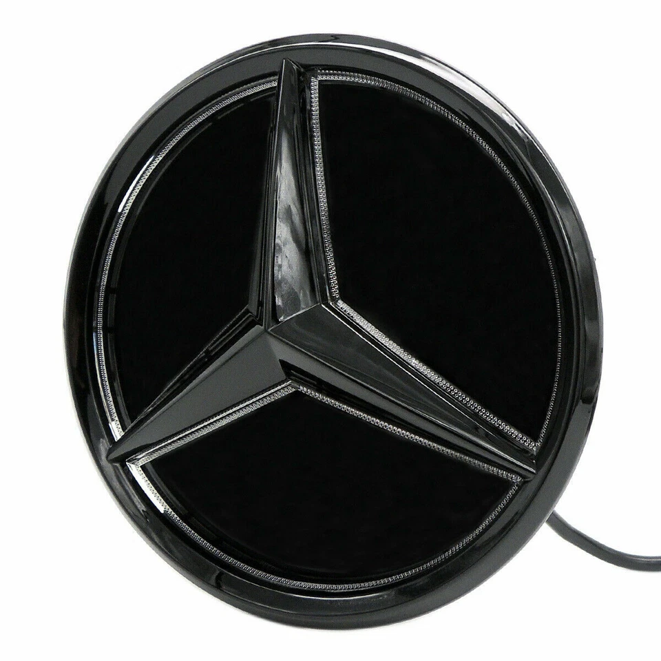 Espejo Coche LED Estrella Delantera Rejilla Emblema Luz Para Clase C W204 2007-14 Tipo Snap Foto 3 de 4