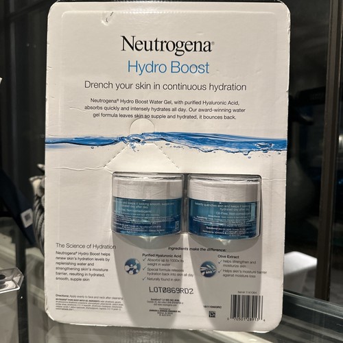 2X  Neutrogena Hydro Boost Hyaluronic Acid Night Pressed Serum 1.7oz + Travel Sz - Picture 2 of 4