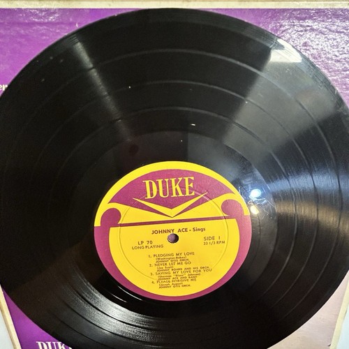 Memorial Album For JOHNNY ACE ~ ULTRA RARE VINYL LP-70 ~ 10" 33 rpm Duke Records - Picture 7 of 22