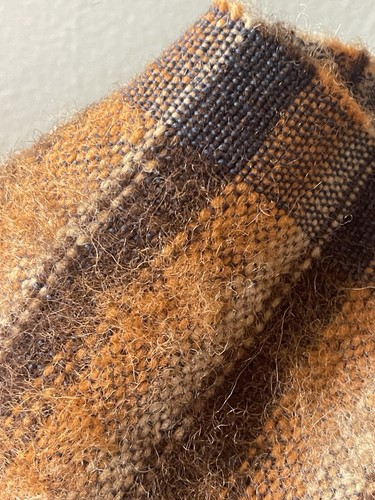 Coperta o Topper Tavolo Lana Tessuto a Mano 59,5” X 29” Toni Terra Sud Ovest - Foto 2 di 21