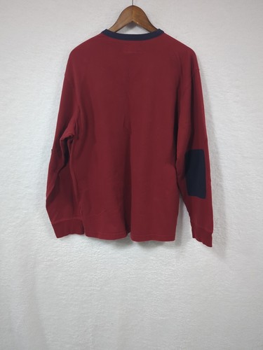 Vintage Abercrombie Fitch Red Sweatshirt Mens Long Sleeve Heavyweight M - 第 7/9 張圖片