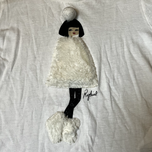 Sonia Rykiel Shirt Kids Girls 6Y Long Sleeve Lady Shirt Size 6 years 1920 - Picture 4 of 13