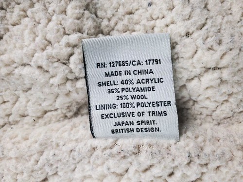 Superdry Hoddie Womens Medium Chunky Knit Cardigan Aztec Nordic - Picture 12 of 14