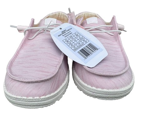 Hey Dude Wendy Women’s Heathered Stretch Slip-on Shoe Size W9 Color Bubblegum - Picture 2 of 4