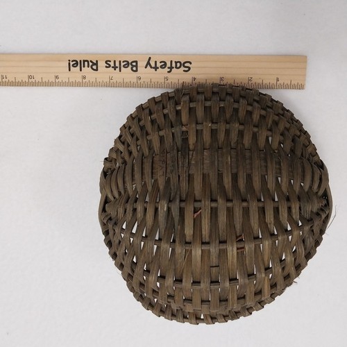 Miniatur Weidenkorb handgewebt Korb dunkelbraun Weide 7 1/2" x 6" #X17 - Bild 7 von 10