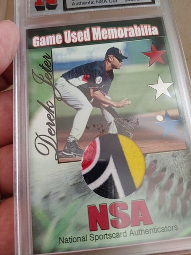 "HOF" DEREK JETER GAME USED MEMEROBILIA. AUTHENTIC NSA CUT BP JERSEY. 1 of 1. - Picture 8 of 12