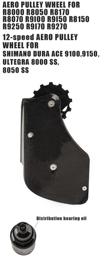 Road Bike Ceramic Bearing Guide Wheel Rear Pulley Axs Transmis 105/R7000 R800 - Picture 23 of 40