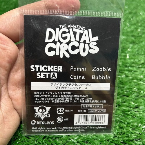 The Amazing Digital Circus POMNI ZOOBLE CAINE BUBBLE Die Cut STICKER SET A Japan - Picture 6 of 6