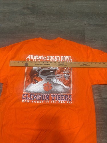 Clemson 2018 Sugar Bowl Size L T-shirt NEW Tigers Vs Alabama - Picture 4 of 6