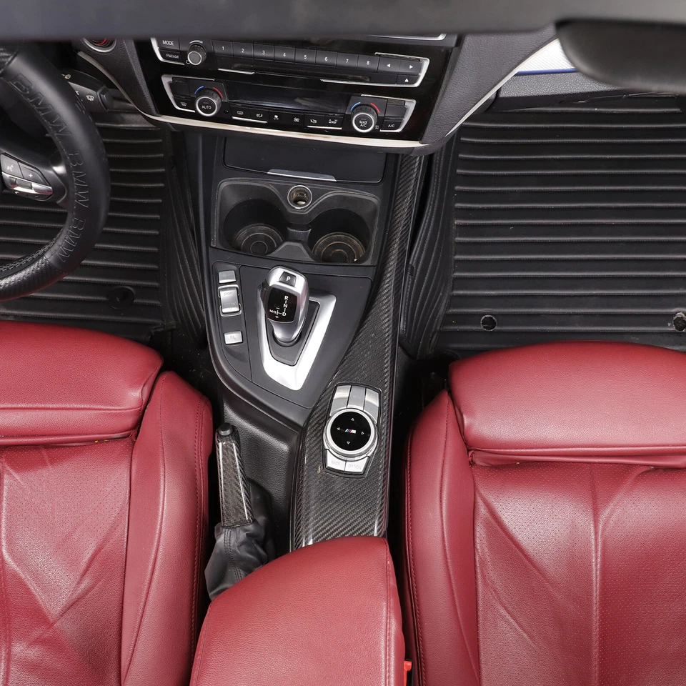 Juego de 4 cubiertas interiores de fibra de carbono real para BMW M140i M240i 2017-2019 Foto 3 de 4