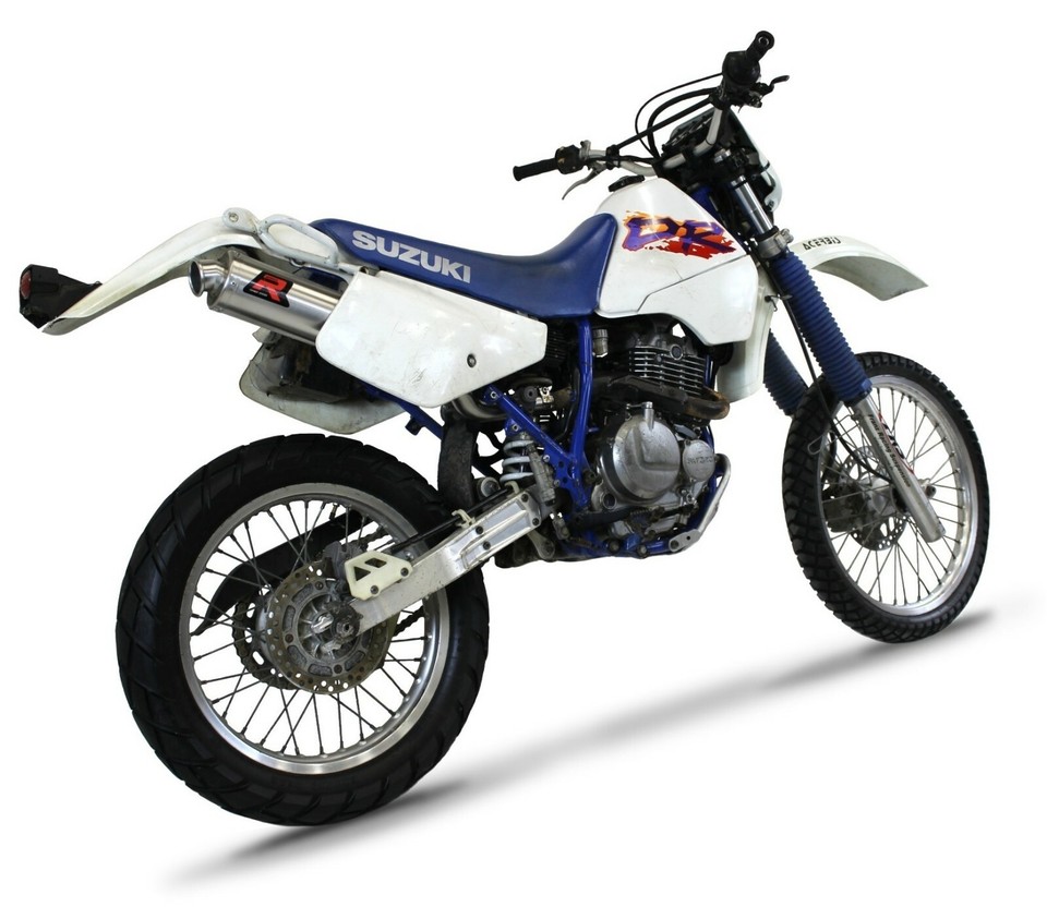 DOMINATOR Marmitta Silenziatore Per Suzuki DR 650R (1990-1996) – Acciaio Inox, Con DB Killer, 5 Anni Garanzia