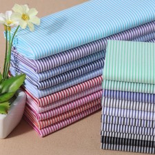 Cotton Blend Stripe Fabric Check Plaid Costume Gingham Cover Cushion Sewing DIY