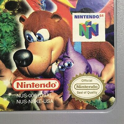 N64 Banjo-Kazooie Nintendo 64 Game Authentic Cartridge Only Tested