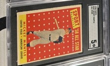 1958 Topps - Sport Magazine '58 All Star Selection #487 Mickey Mantle