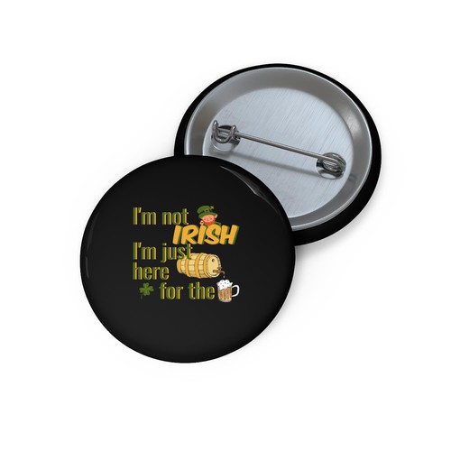 I'm Not Irish I'm Just Here for the Beer Novelty Vintage T Shirt Men Women NEW - Picture 9 of 9