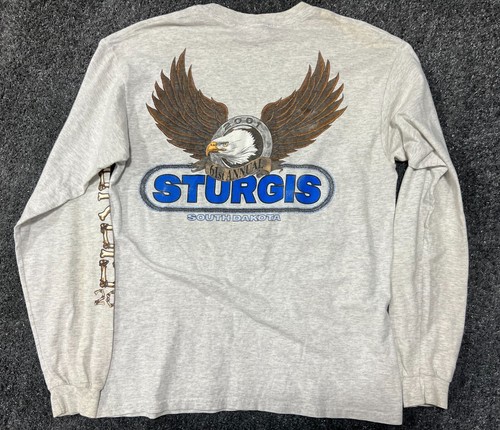 VTG 2001 Sturgis South Dakota Rally LS Shirt Sz L Bad Example ANVIL C-3 - Picture 8 of 8