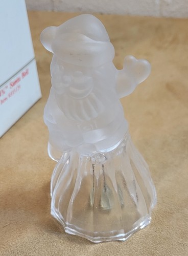 Vintage Celebrations Crystal Santa Bell 4 3/4", #333129 - Picture 2 of 10