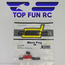 Deans 1242 Micro Plug 4R Red Polarized Connector