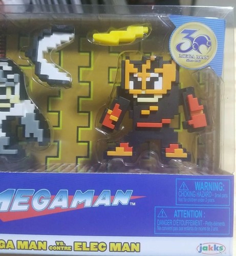 Mega Man vs Elec Man 30th Mega Man Anniversary Action Figure by JAKKS Pacific - Picture 2 of 6