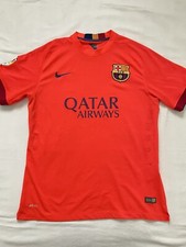 Luis Suarez 9 Authentic Nike FC Barcelona AwaySoccer Jersey Large 2014 Football
