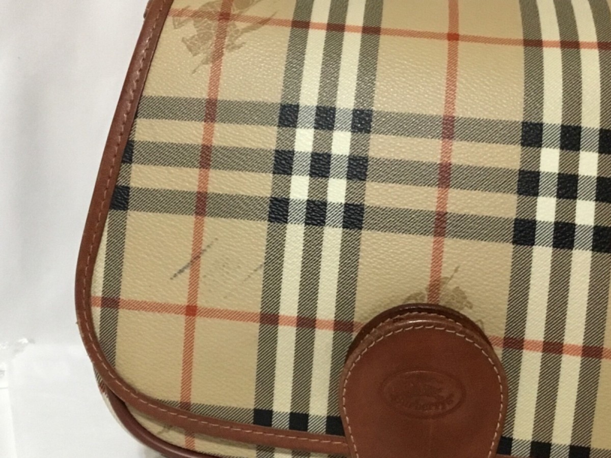 Burberrys Vintage Nova Check PVC Leather Crossbody Bag | eBay