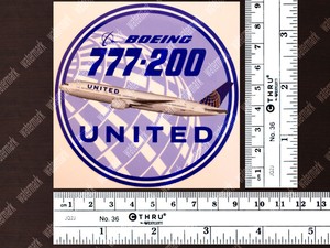 ROUND-DIECUT-UNITED-AIRLINES-BOEING-B777-B-777-DECAL-STICKER-3-5x3-5in-9x9cm