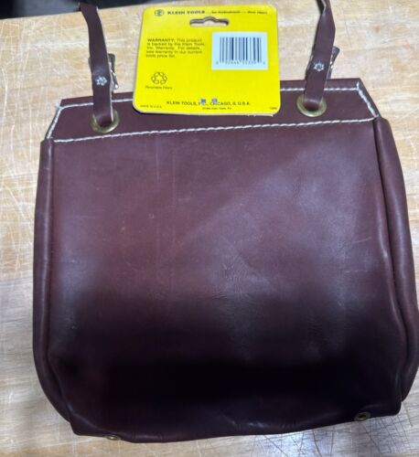 RARE Vintage NOS New Klein Tools 5146 All-Purpose Bag Pouch Leather Made in USA - Picture 12 of 19