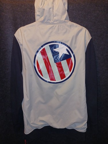 Kith NYC Ramble Hoody Jacket Pullover Landmarks Collection Large Red White Blue - Picture 9 of 13