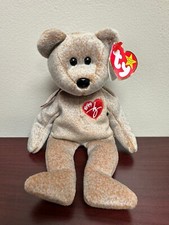 Beanie Babies 1999 Signature Bear w/Heart Tag -Error Tags