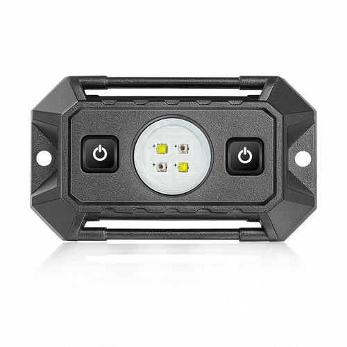 UTV LED Interior Domo Luz Barra Rodante Montaje Luz Roca Universal Rojo Blanco Pastilla - Imagen 10 de 11