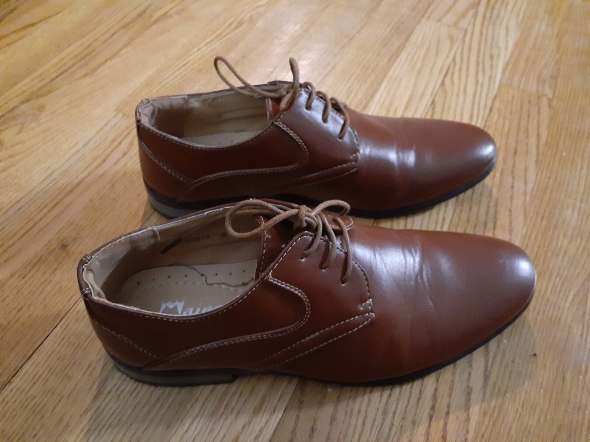 Majestic Collection, Oxford Mens Dress Shoes, 8.5 Brown, Leather Lining NWOB Amazon.com | Bruno Marc Men main image 4