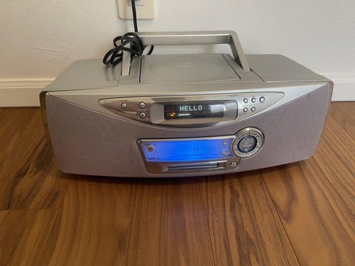 Sharp Cd Md Audio Equipment Silver - Picture 2 of 3