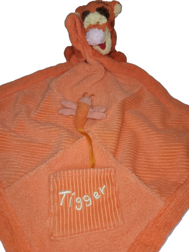Disney Baby Lovey Winnie the Pooh Tigger Security Blanket Plush Stuffed Toy - Picture 2 of 11