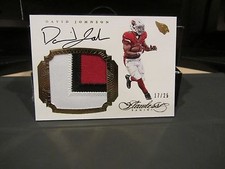 Panini Flawless On Card Autograph Jersey Cardinals David Johnson 17/25  2016
