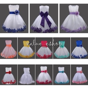 Flower Girl Multi Layer Tutu Lace Dress Multicolor Wedding Party Graduation New