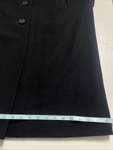Abrigo Largo Fleurette De Colección Cuello Chal Cachemira Negro Talla L? Ver Medidas Mujer - Imagen 12 de 13