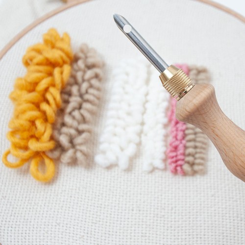 Household Embroidery Punch Needle Set Sewing Poke Embroidery Punch Needle Kit - Picture 6 of 11