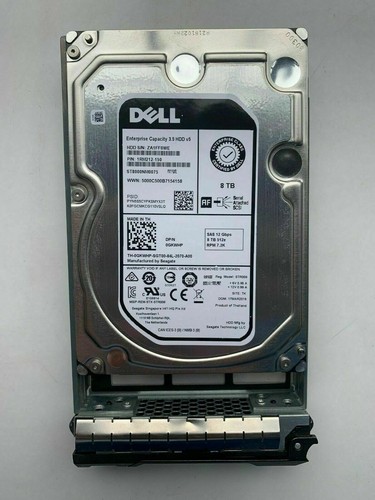 Dell 0GKWHP GKWHP 3.5" 8TB 12Gb 7.2K SAS HDD ST8000NM0075 With Tray - Picture 2 of 3
