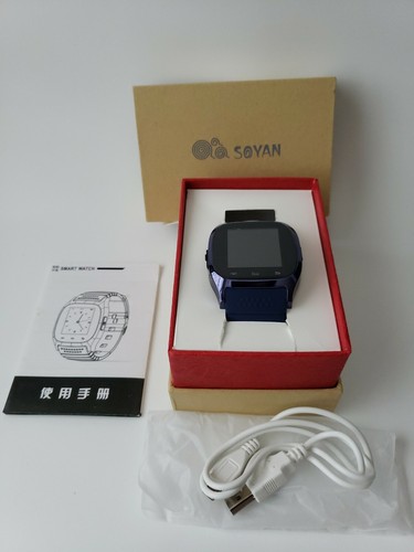 Soyan R26 Bluetooth Smartwatch Blau Brandneu in Box  - Bild 1 von 6
