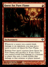 Quest for Pure Flame 1x MtG Zendikar SP/NM