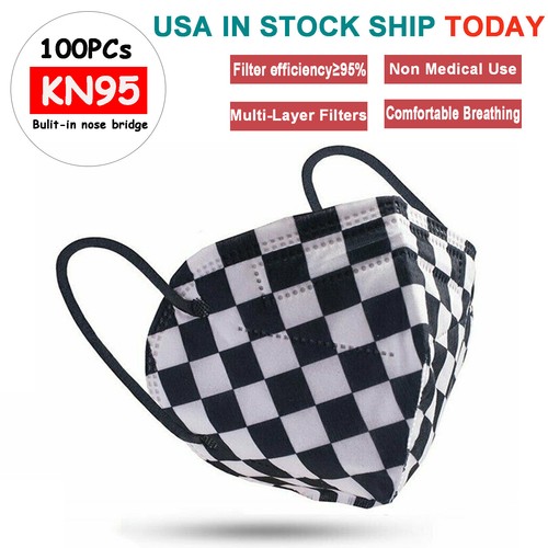 20/50/100 PCS KN95 Protective 5-Layer Disposable Mask Adult Respirator US Stock - Picture 77 of 130
