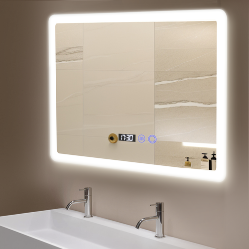 80x60 LED Badspiegel mit Beleuchtung Badezimmerspiegel Antibeschlag Wandspiegel - Bild 11 von 11