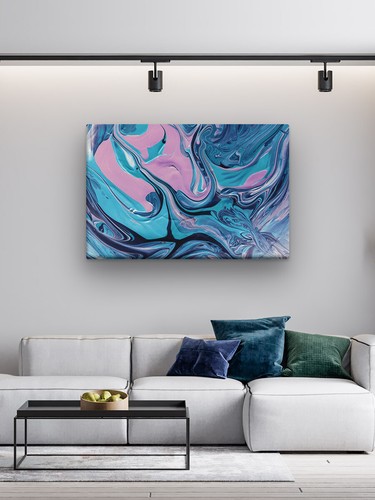 Abstrakt Bild Modern Motiv Horizontal Leinwand Wandbilder Bilder Vlies - Foto 54 di 91