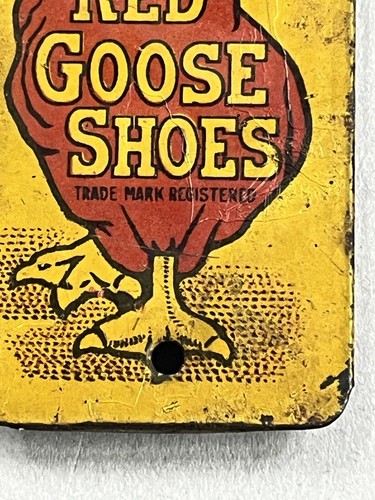 Vintage Red Goose Shoes Advertising Tin Whistle Kirchhof Newark NJ - Picture 2 of 6