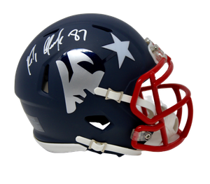 rob gronkowski signed mini helmet