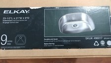 NEW  Elkay 9" Sink 23-1/2" x 21" x 9" 18g SS UNDERMOUNT   SPUH2118 2118 