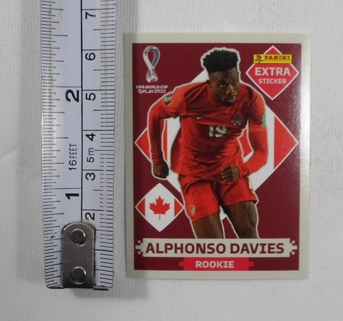 PANINI FIFA WORLD CUP QATAR 2022 ROOKIE ALPHONSO DAVIES EXTRA STICKER RARE HTF - Picture 2 of 6