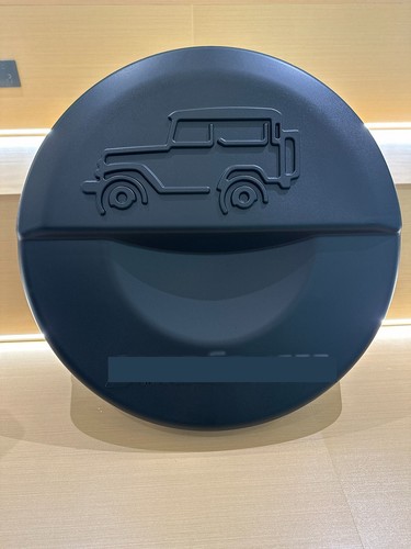 ABS Black Rear Spare Tire Tyre Cover Portecor Fit For Land Cruiser 76 LC76 2024 - Picture 4 of 12