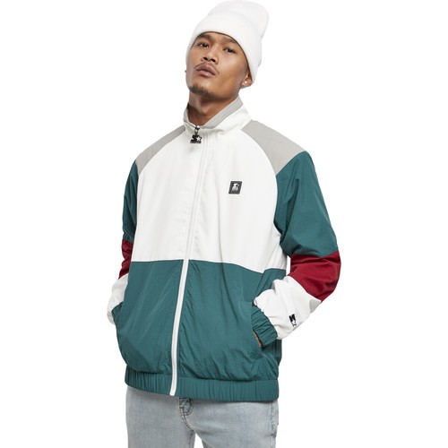 Starter Color Block Retro Jacket Leisure Jacket Training Jacket Gym Jacket Sport - Picture 2 of 35