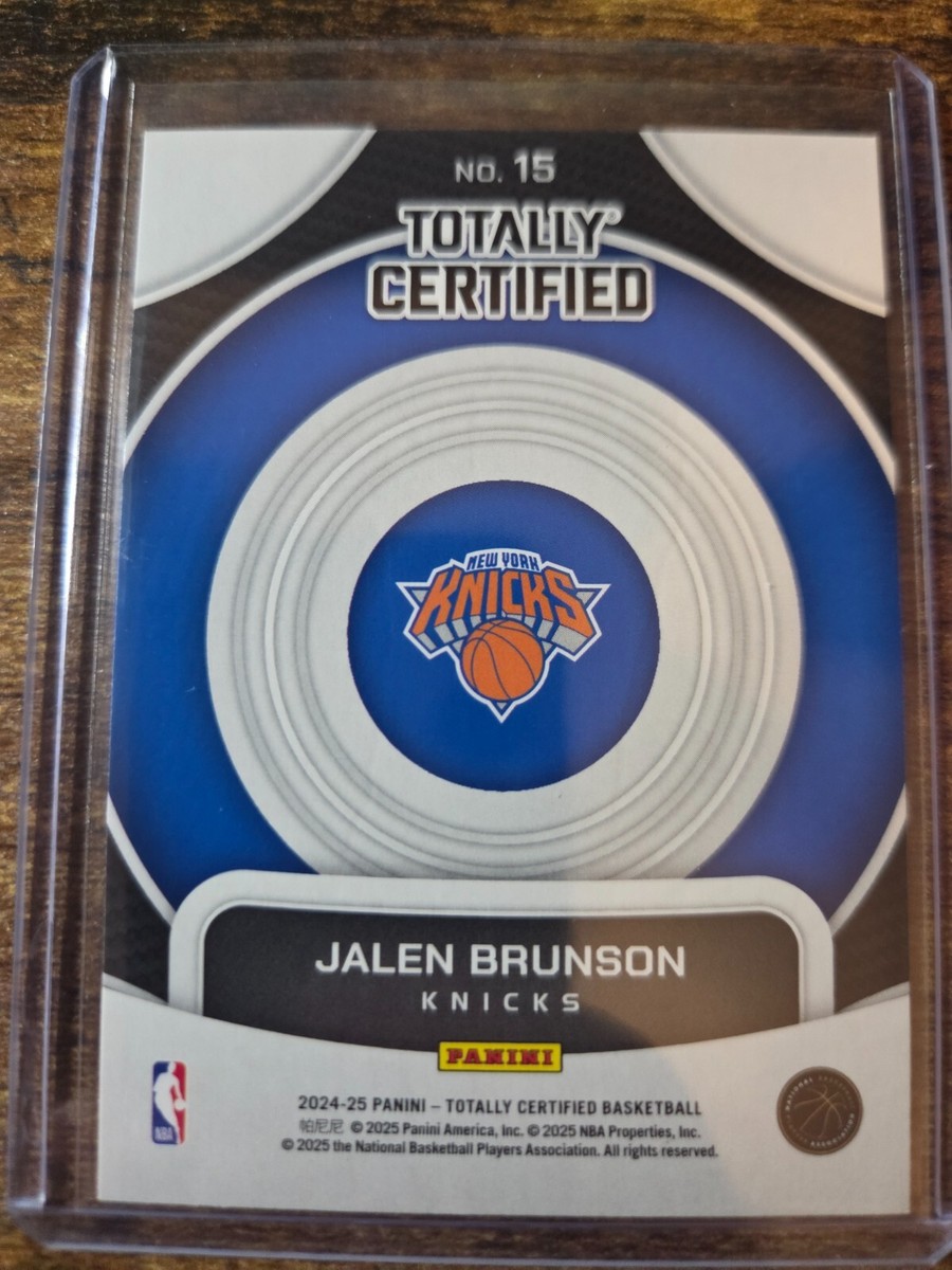 2024-25 Totally Certified Jalen Brunson On Target Mirror #15 New